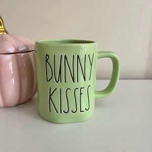 Rae Dunn green bunny kisses mug
